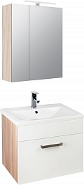Iddis Мебель для ванной Mirro 60 подвесная белая/ясень шимо – фотография-1
